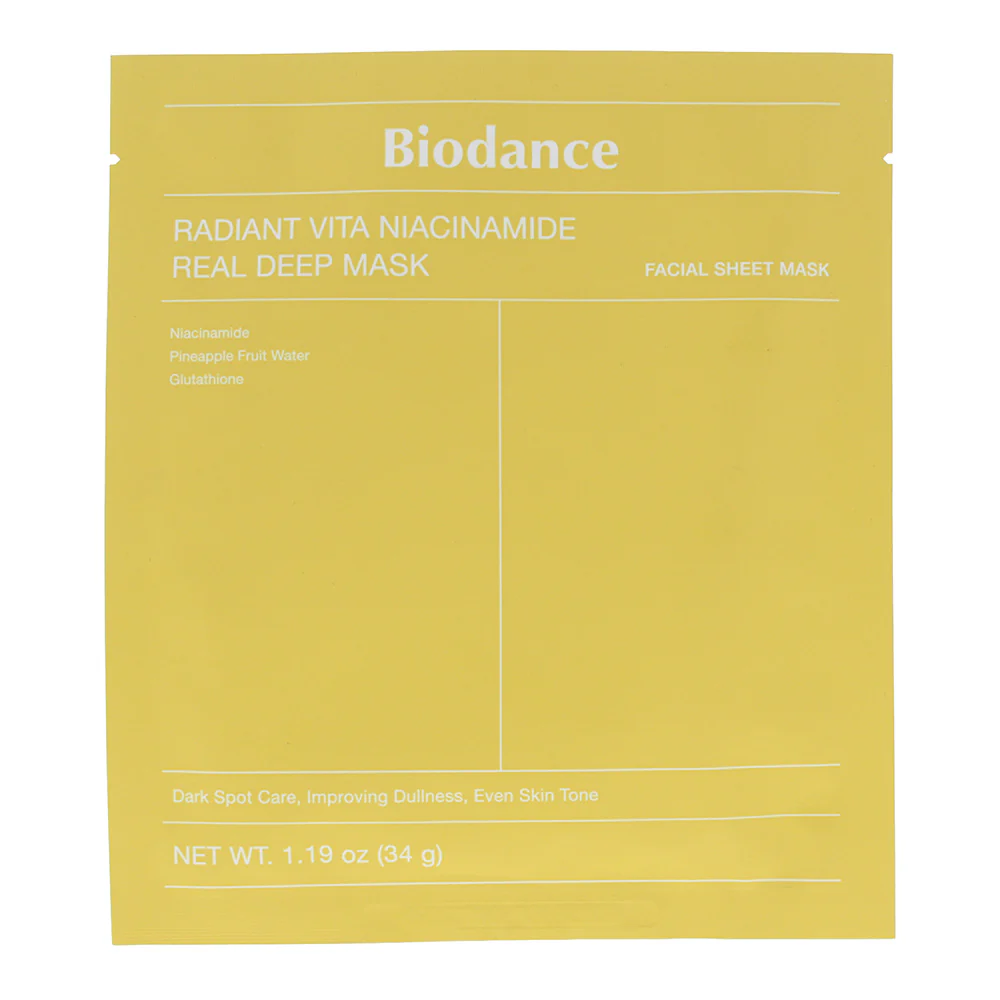Biodance Radiant Vita Niacinamide Real Deep Mask Sheet 1 x 34g
