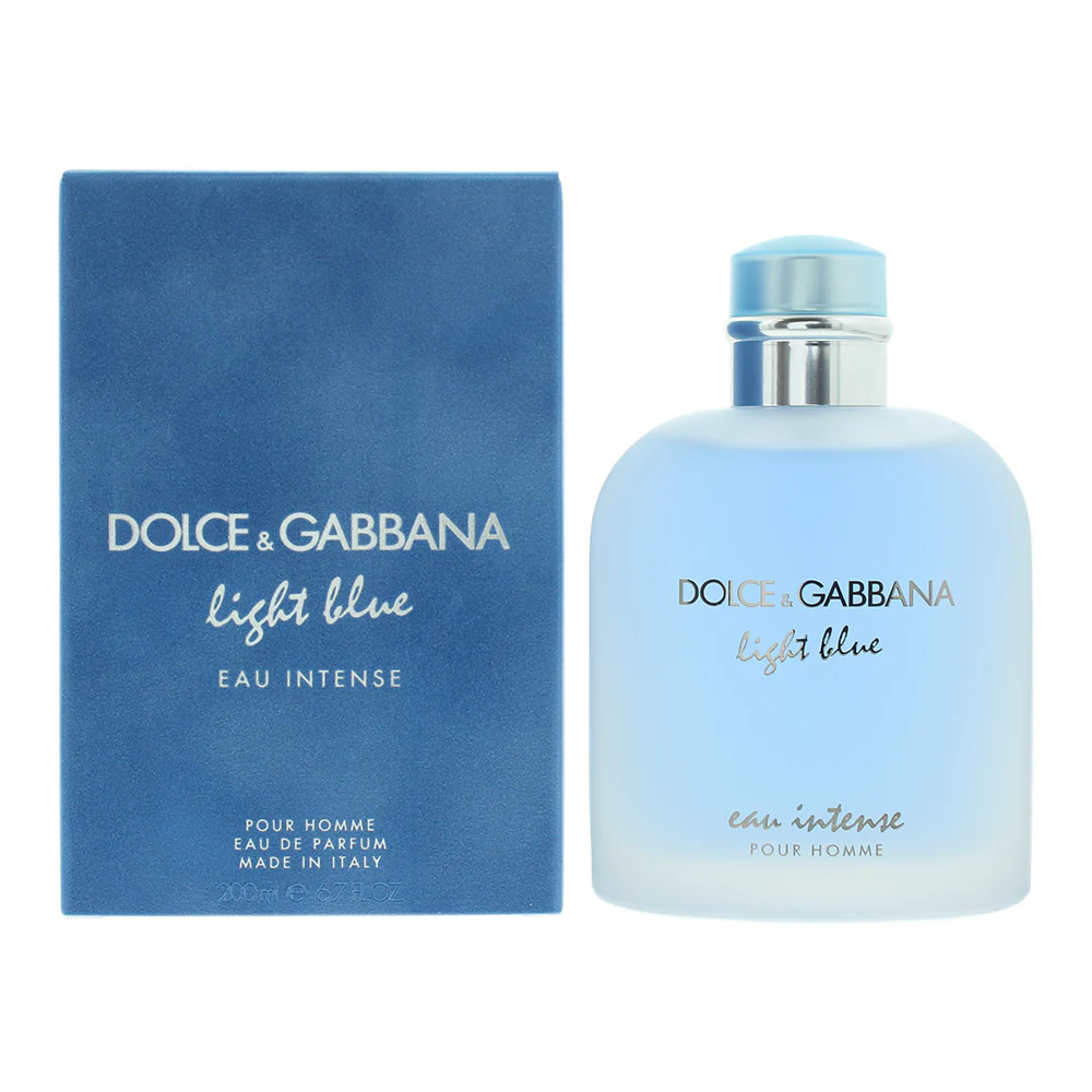 Dolce Gabbana Light Blue Eau Intense Pour Homme Eau de Parfum 200ml