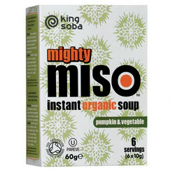 King Soba Org Miso Soup with Pumpkin & Veg 60g