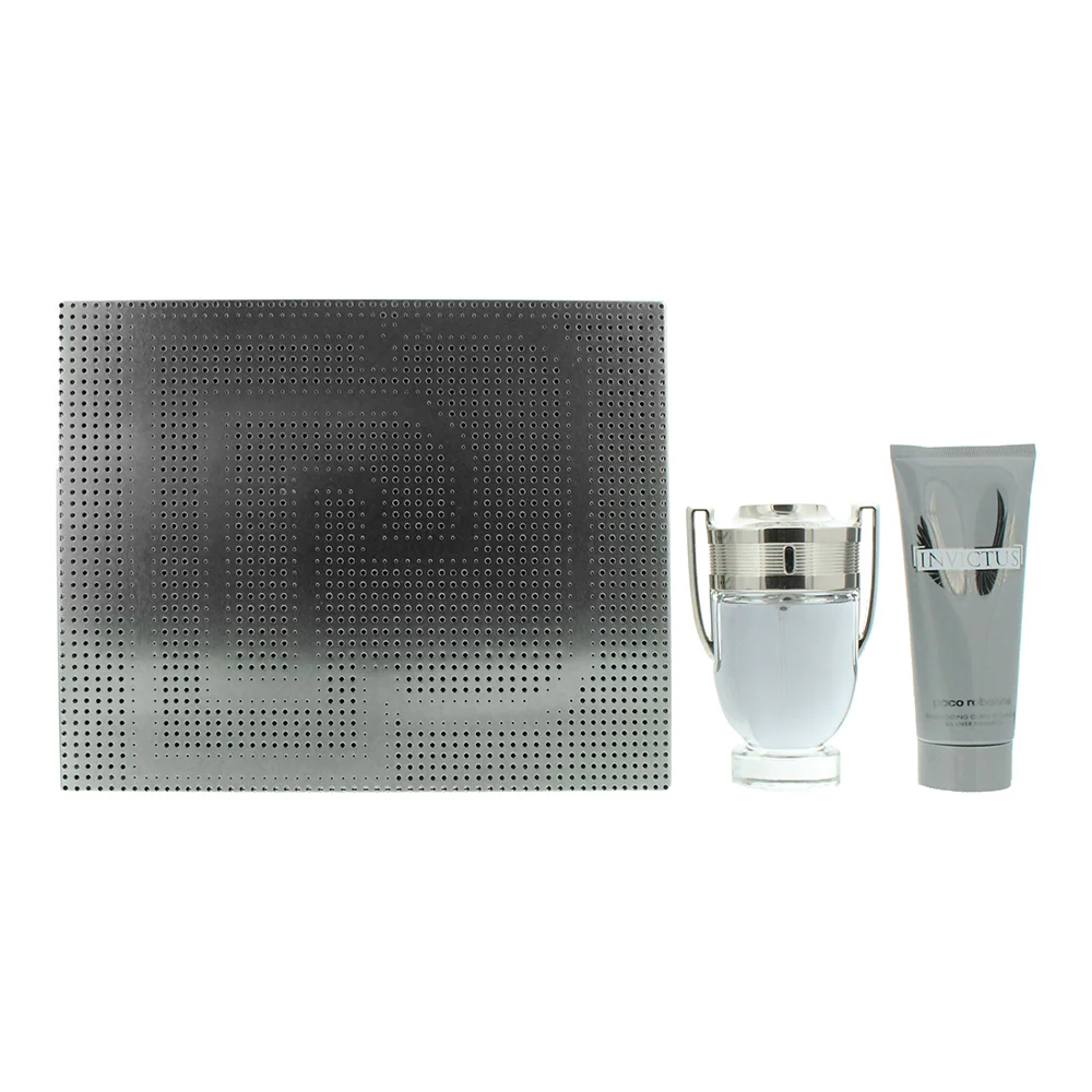 Paco Rabanne Invictus 2 Piece Gift Set: Eau de Toilette 100ml - Shower Gel 100ml